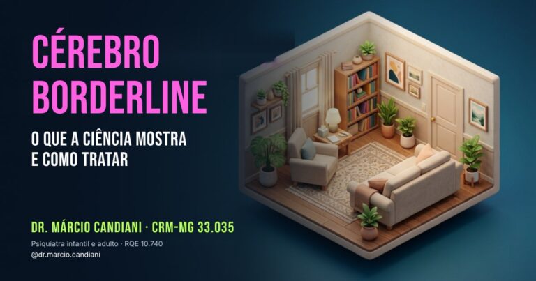 Ilustração 3D em miniatura sobre cérebro borderline - Dr. Márcio Candiani, psiquiatra em Belo Horizonte