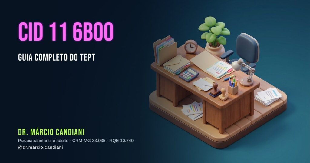 Ilustração 3D em miniatura sobre cid 11 6b00 - Dr. Márcio Candiani, psiquiatra em Belo Horizonte