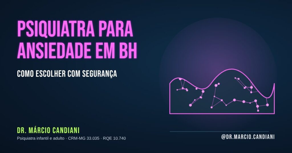 Ilustração sobre como escolher psiquiatra para ansiedade - Dr. Márcio Candiani, psiquiatra em Belo Horizonte