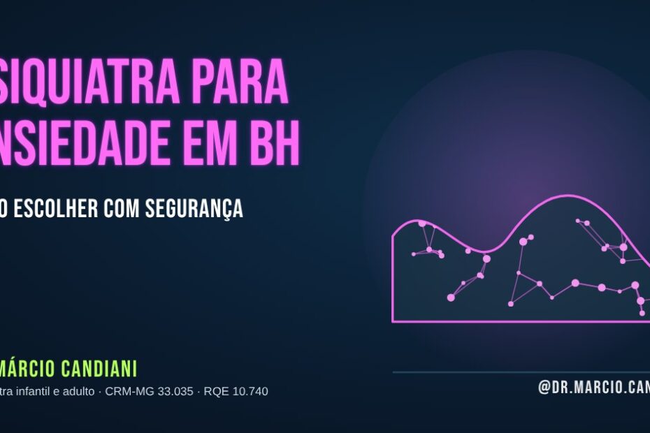Ilustração sobre como escolher psiquiatra para ansiedade - Dr. Márcio Candiani, psiquiatra em Belo Horizonte