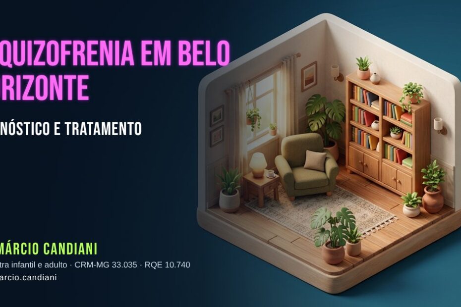 Ilustração 3D em miniatura sobre esquizofrenia em belo horizonte - Dr. Márcio Candiani, psiquiatra em Belo Horizonte