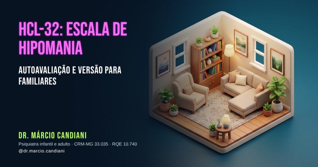 Ilustração 3D em miniatura sobre hcl-32 - Dr. Márcio Candiani, psiquiatra em Belo Horizonte