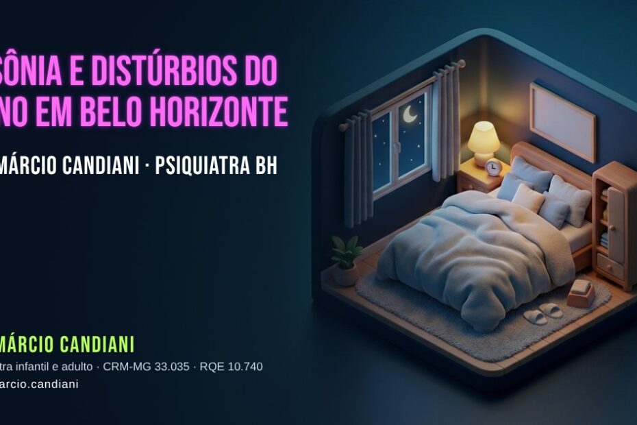 Ilustração 3D em miniatura sobre insônia e distúrbios do sono em belo horizonte - Dr. Márcio Candiani, psiquiatra em Belo Horizonte