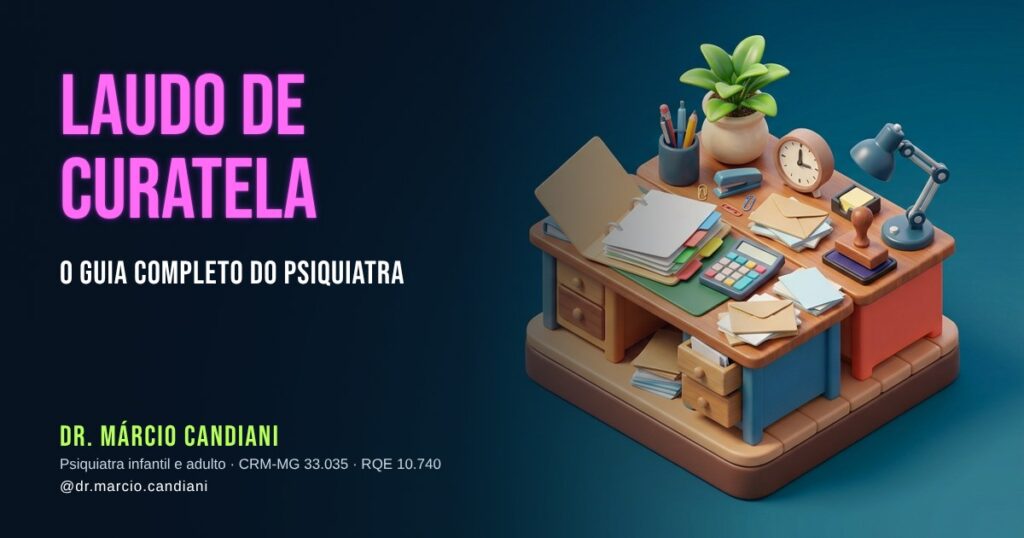 Ilustração 3D em miniatura sobre laudo de curatela - Dr. Márcio Candiani, psiquiatra em Belo Horizonte