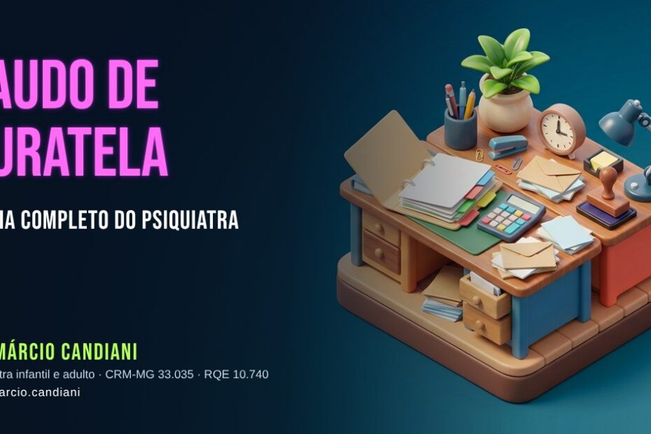 Ilustração 3D em miniatura sobre laudo de curatela - Dr. Márcio Candiani, psiquiatra em Belo Horizonte