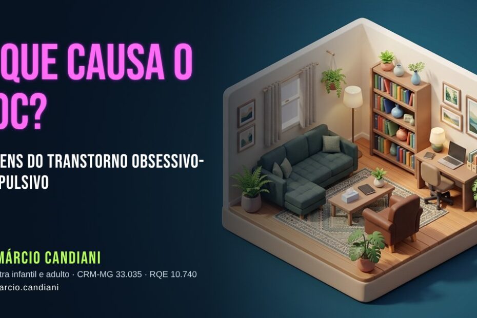 Ilustração 3D em miniatura sobre o que causa o toc - Dr. Márcio Candiani, psiquiatra em Belo Horizonte