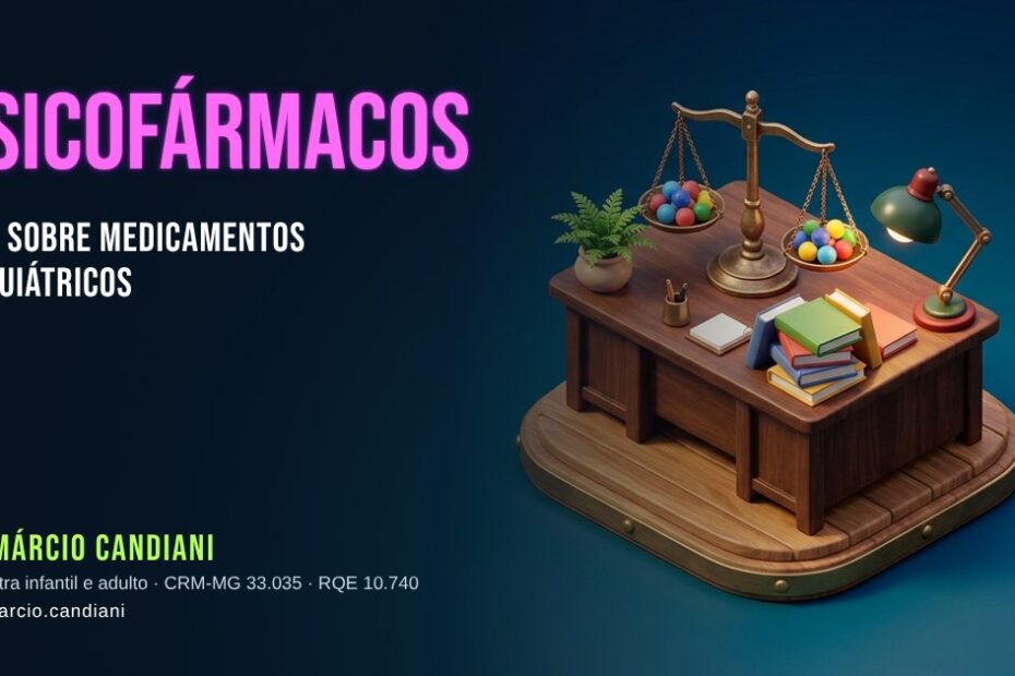 Ilustração 3D em miniatura sobre psicofármacos - Dr. Márcio Candiani, psiquiatra em Belo Horizonte
