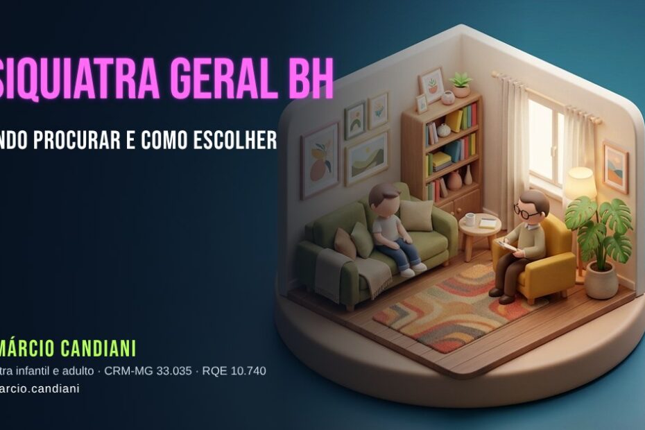 Ilustração 3D em miniatura sobre psiquiatra geral bh - Dr. Márcio Candiani, psiquiatra em Belo Horizonte