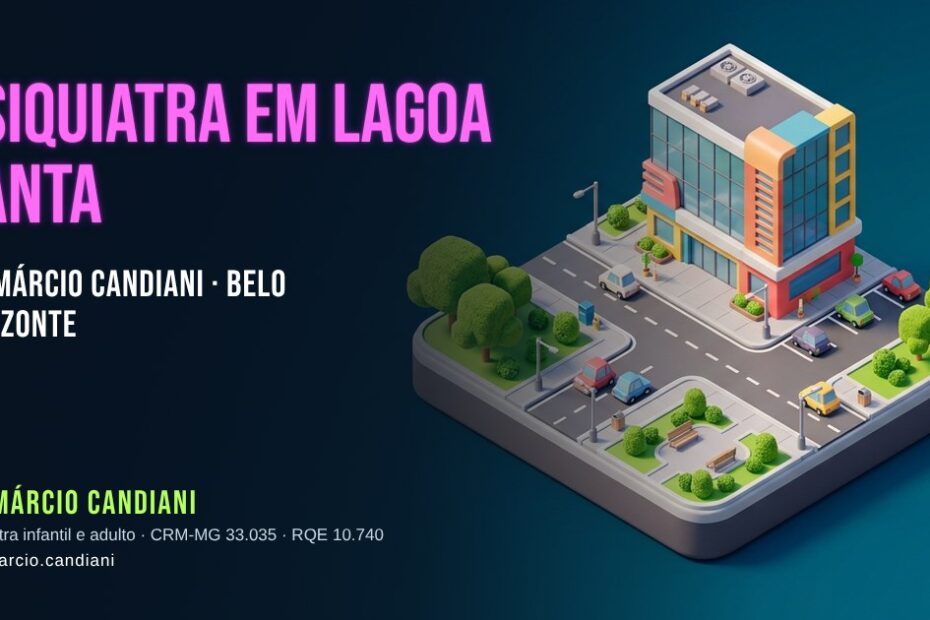 Ilustração 3D em miniatura sobre psiquiatra em Lagoa Santa - Dr. Márcio Candiani, psiquiatra em Belo Horizonte
