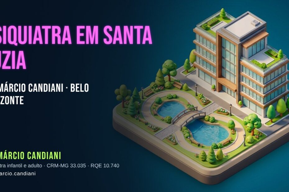 Ilustração 3D em miniatura sobre psiquiatra em Santa Luzia - Dr. Márcio Candiani, psiquiatra em Belo Horizonte