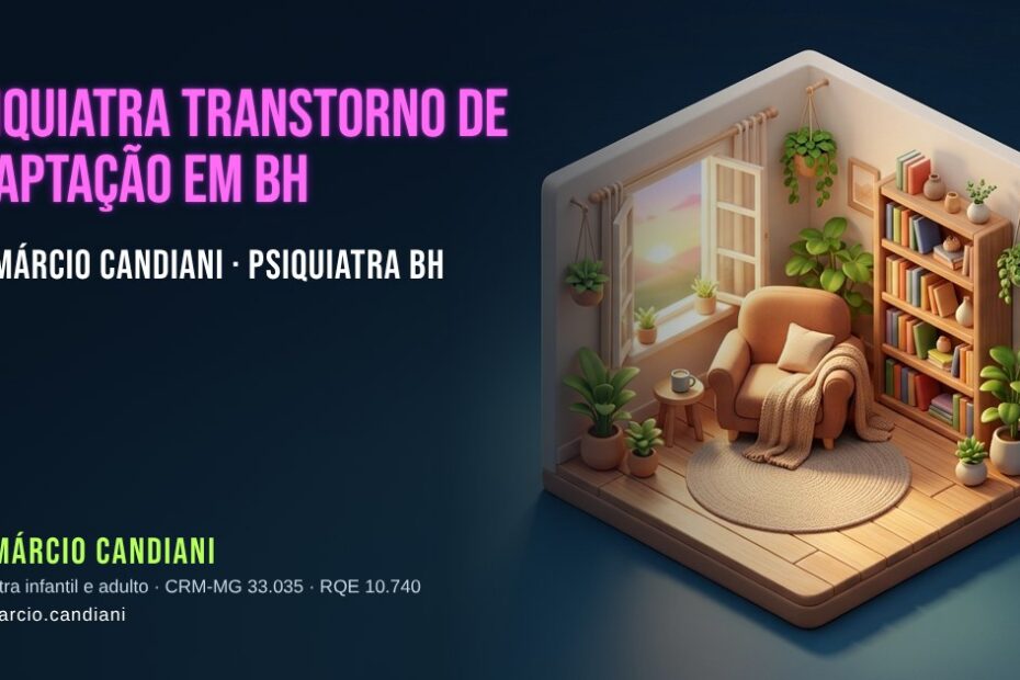 Ilustração 3D em miniatura sobre psiquiatra transtorno de adaptação em bh - Dr. Márcio Candiani, psiquiatra em Belo Horizonte