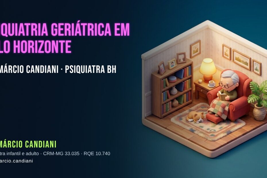 Ilustração 3D em miniatura sobre psiquiatria geriátrica em belo horizonte - Dr. Márcio Candiani, psiquiatra em Belo Horizonte