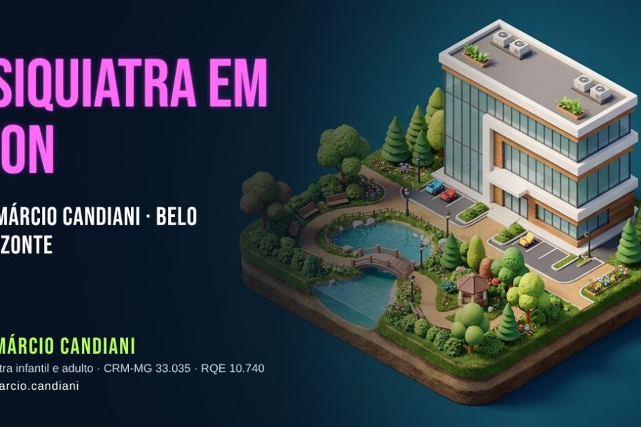 Ilustração 3D em miniatura sobre psiquiatra em Sion - Dr. Márcio Candiani, psiquiatra em Belo Horizonte