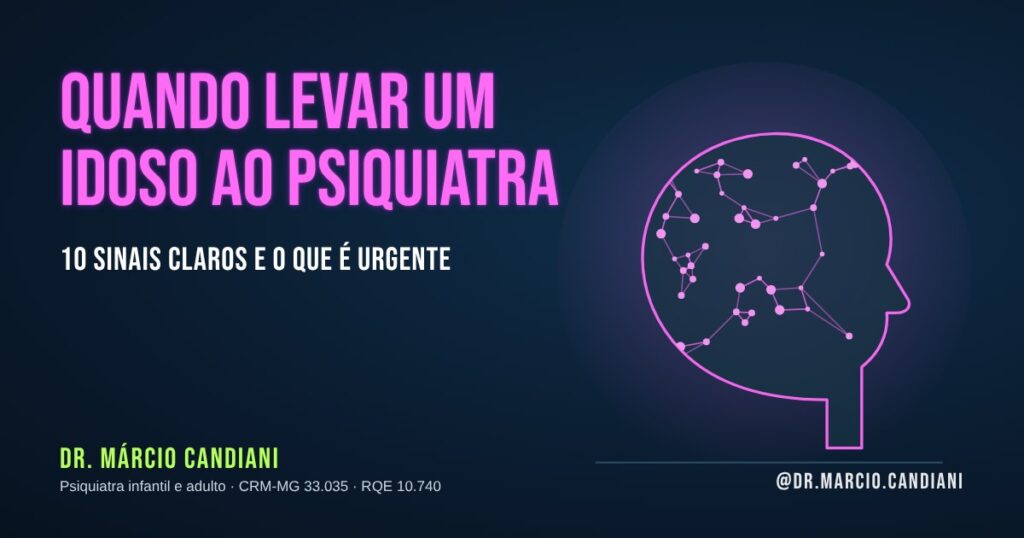 Ilustração sobre quando levar um idoso ao psiquiatra - Dr. Márcio Candiani, psiquiatra em Belo Horizonte