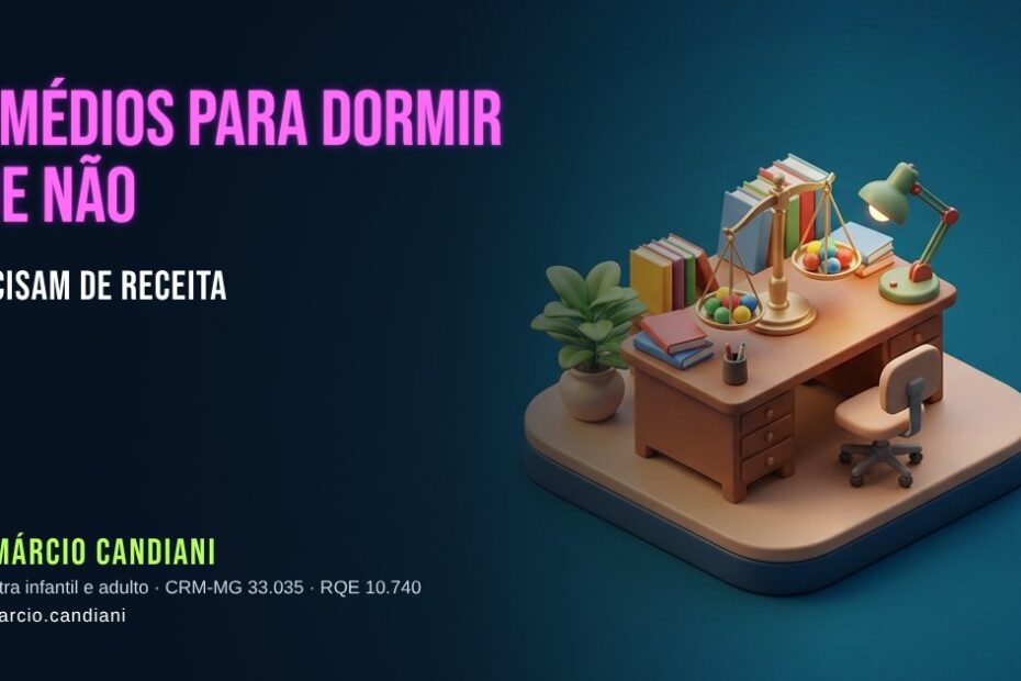 Ilustração 3D em miniatura sobre remédios para dormir que não precisam de receita - Dr. Márcio Candiani, psiquiatra em Belo Horizonte