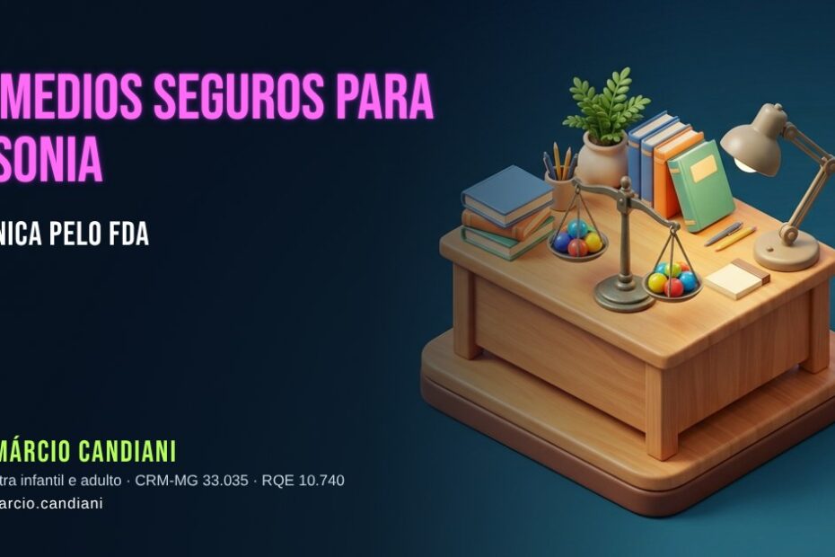 Ilustração 3D em miniatura sobre remedios seguros para insonia cronica pelo fda - Dr. Márcio Candiani, psiquiatra em Belo Horizonte