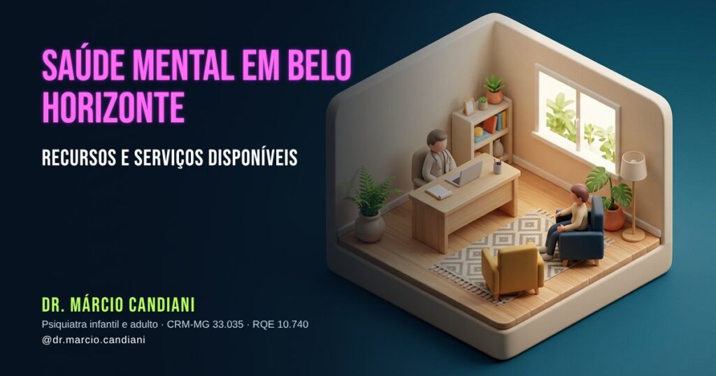 Ilustração 3D em miniatura sobre saúde mental em belo horizonte - Dr. Márcio Candiani, psiquiatra em Belo Horizonte
