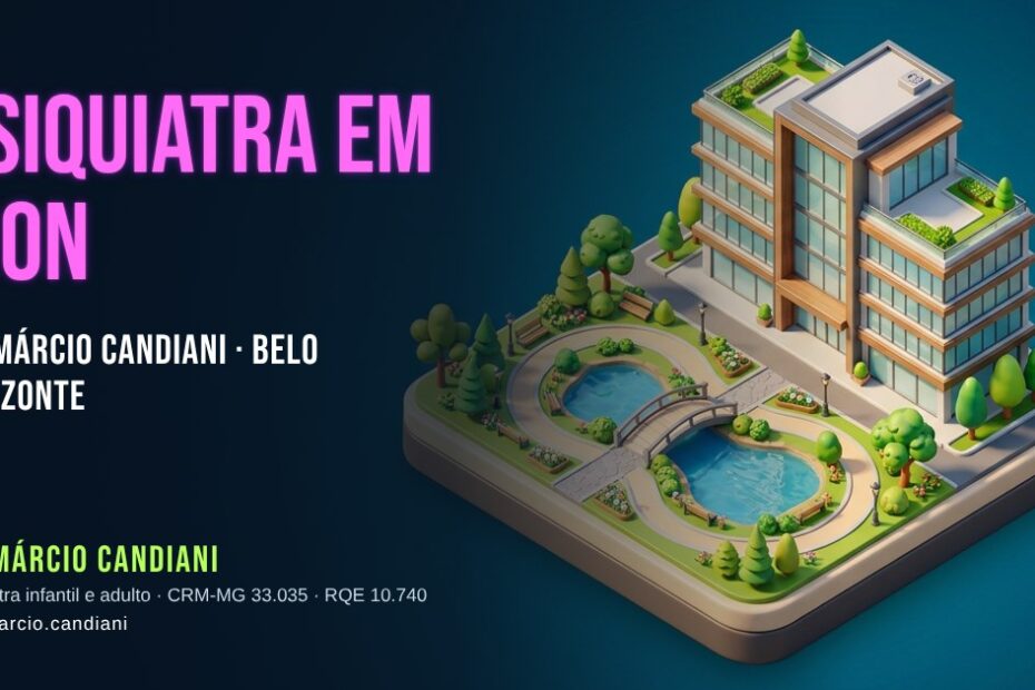 Ilustração 3D em miniatura sobre psiquiatra em Sion - Dr. Márcio Candiani, psiquiatra em Belo Horizonte
