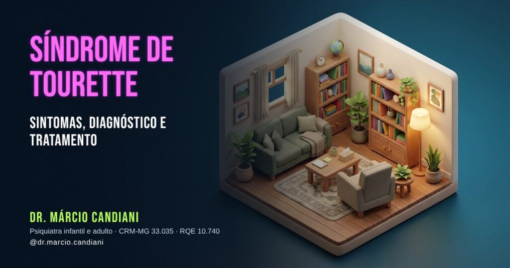 Ilustração 3D em miniatura sobre síndrome de tourette - Dr. Márcio Candiani, psiquiatra em Belo Horizonte