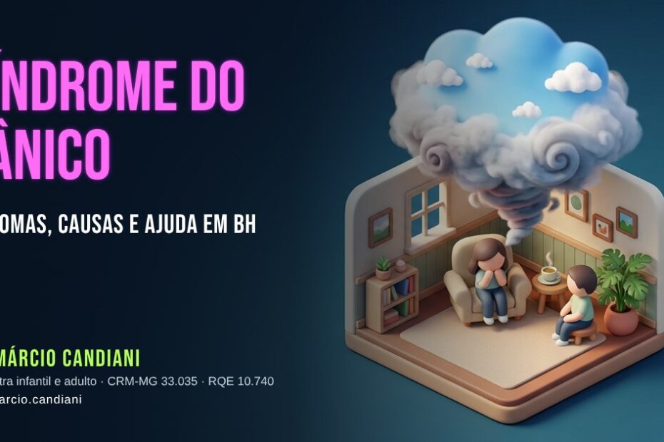 Ilustração 3D em miniatura sobre síndrome do pânico - Dr. Márcio Candiani, psiquiatra em Belo Horizonte