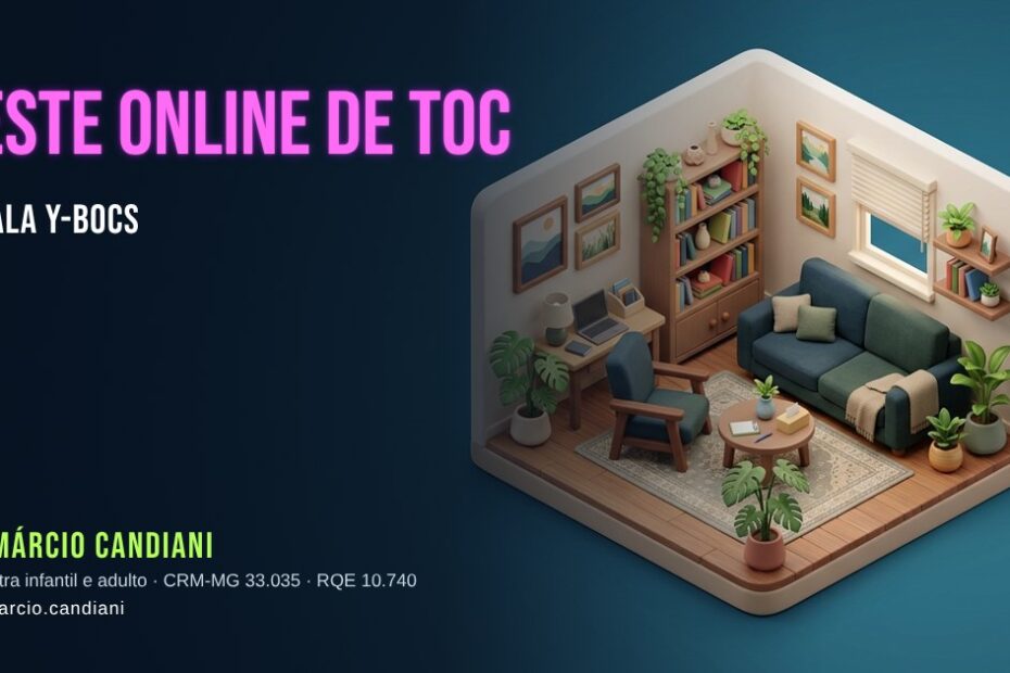 Ilustração 3D em miniatura sobre teste de toc - Dr. Márcio Candiani, psiquiatra em Belo Horizonte