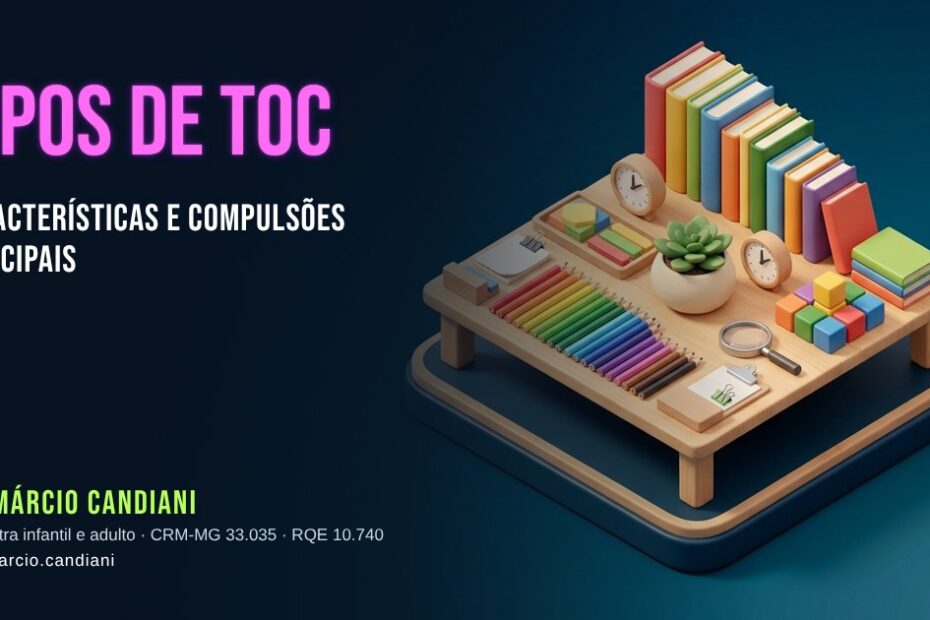 Ilustração 3D em miniatura sobre tipos de toc - Dr. Márcio Candiani, psiquiatra em Belo Horizonte