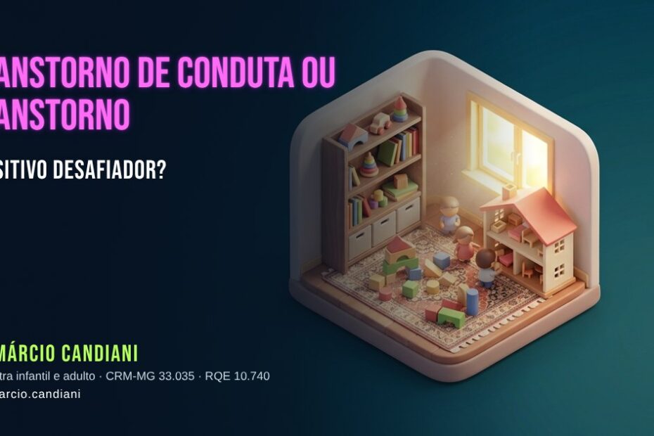 Ilustração 3D em miniatura sobre transtorno de conduta ou transtorno opositivo desafiador? - Dr. Márcio Candiani, psiquiatra em Belo Horizonte