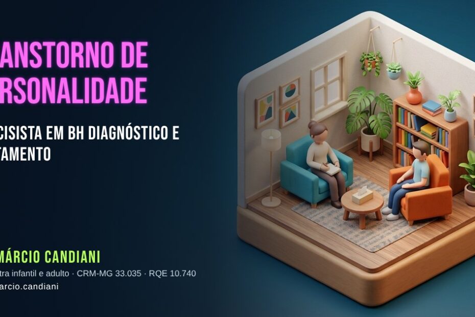 Ilustração 3D em miniatura sobre transtorno de personalidade narcisista em bh - Dr. Márcio Candiani, psiquiatra em Belo Horizonte