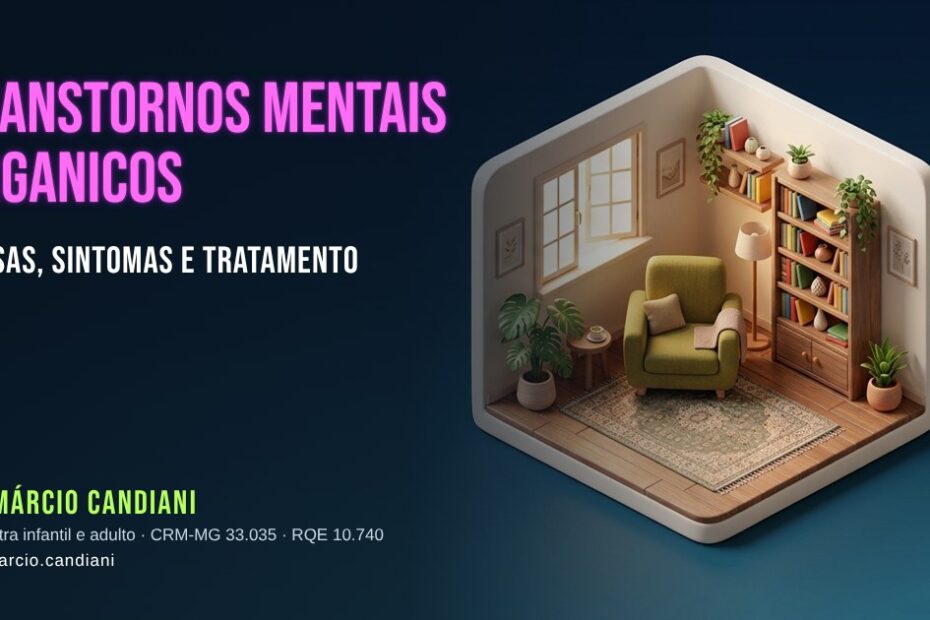 Ilustração 3D em miniatura sobre transtornos mentais organicos - Dr. Márcio Candiani, psiquiatra em Belo Horizonte