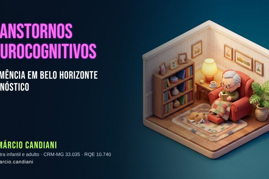 Ilustração 3D em miniatura sobre transtornos neurocognitivos e demência em belo horizonte - Dr. Márcio Candiani, psiquiatra em Belo Horizonte