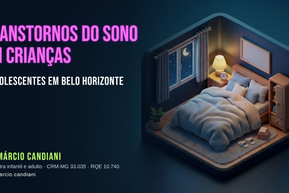 Ilustração 3D em miniatura sobre transtornos do sono em crianças e adolescentes em belo horizonte - Dr. Márcio Candiani, psiquiatra em Belo Horizonte