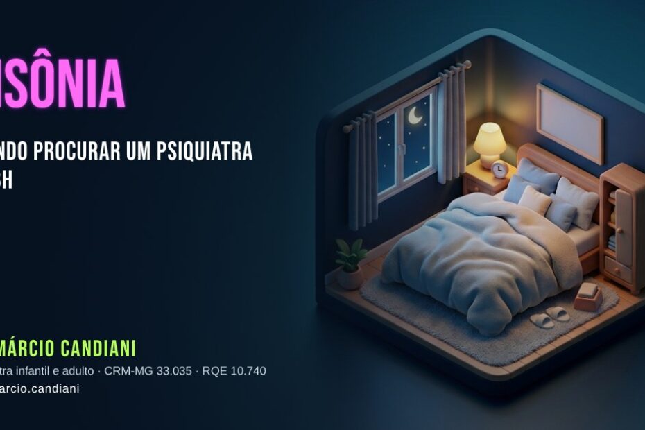 Ilustração 3D em miniatura sobre insônia - Dr. Márcio Candiani, psiquiatra em Belo Horizonte